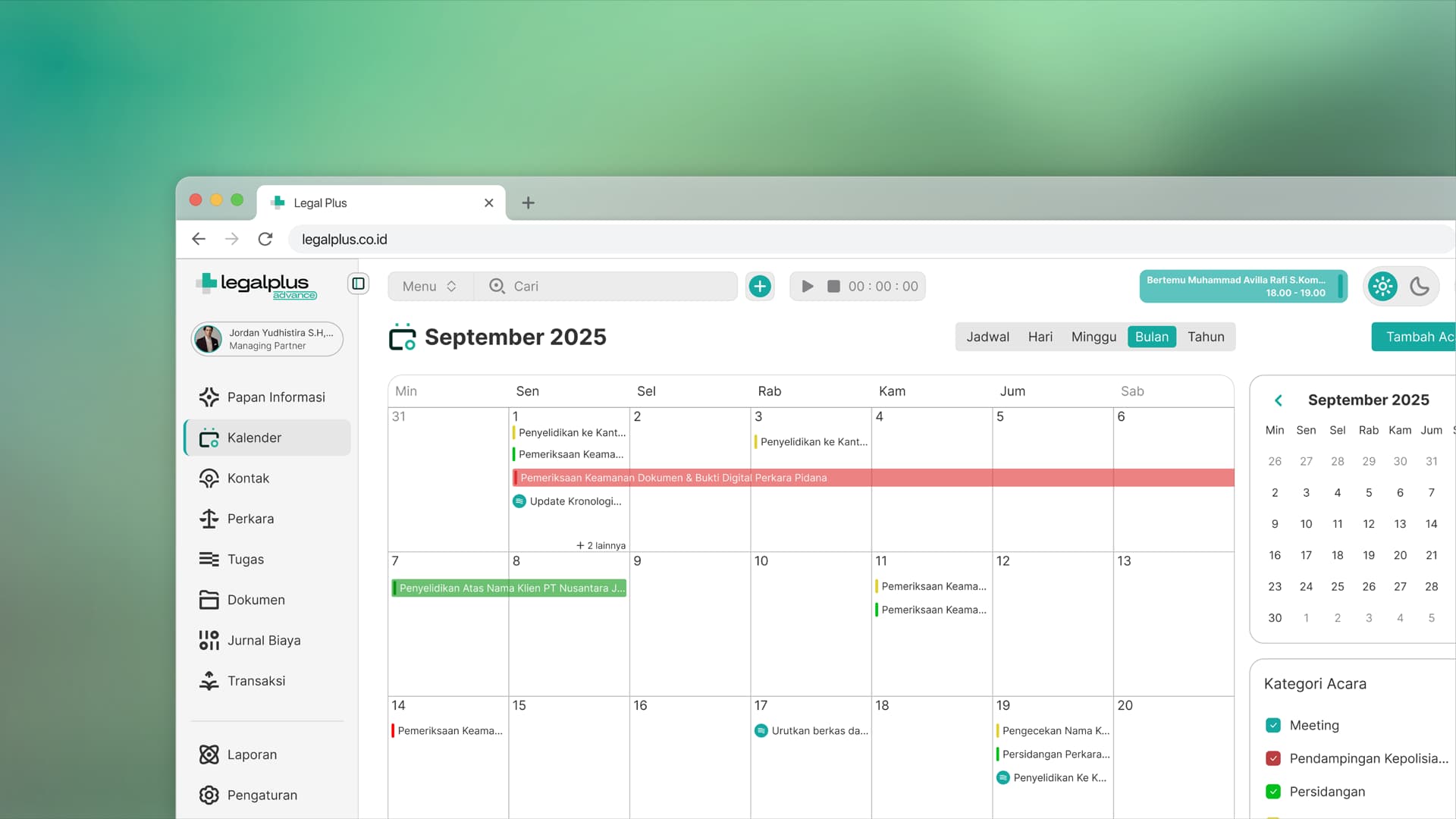 Kalender dan Penjadwalan