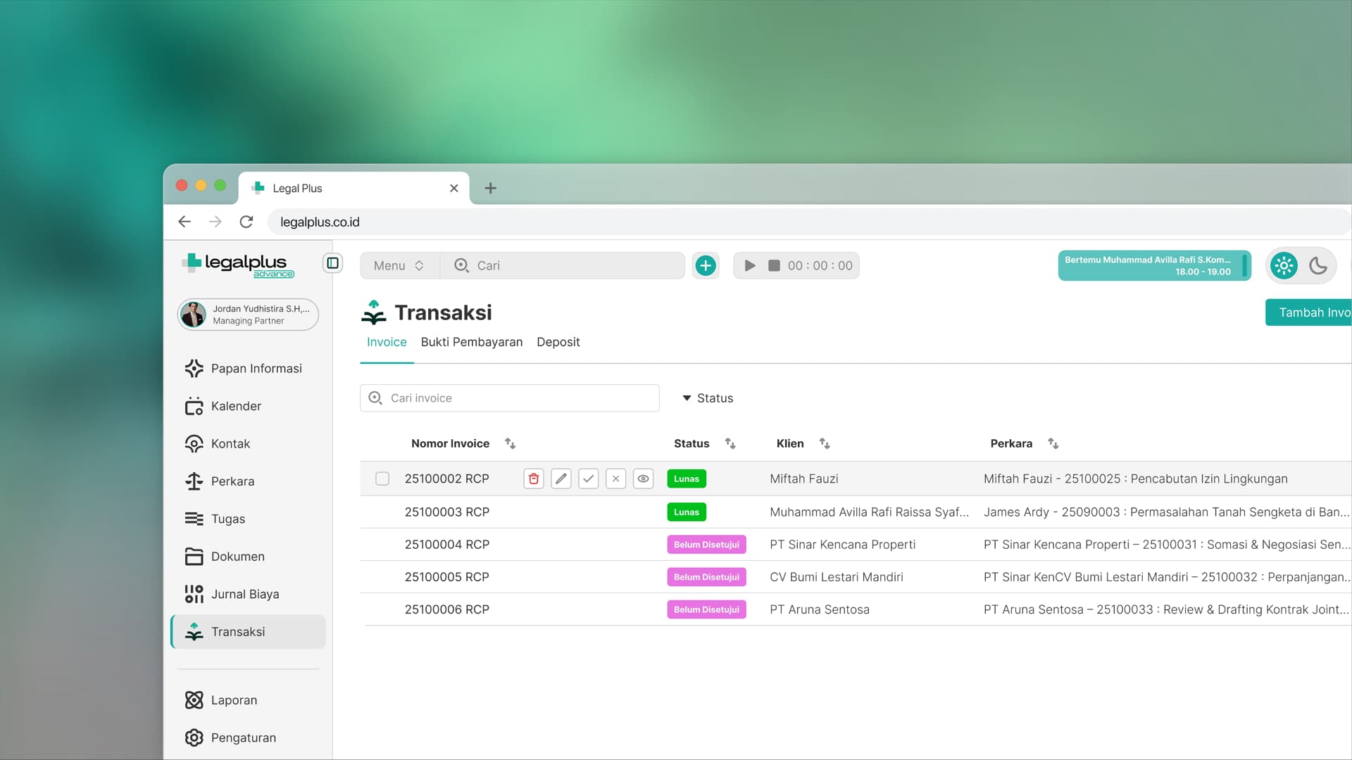 Finansial dan Transaksi