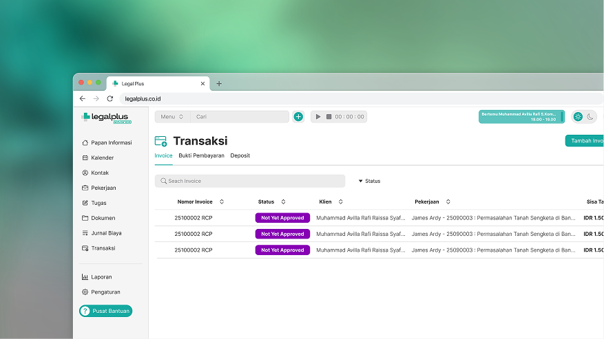 Finansial dan Transaksi