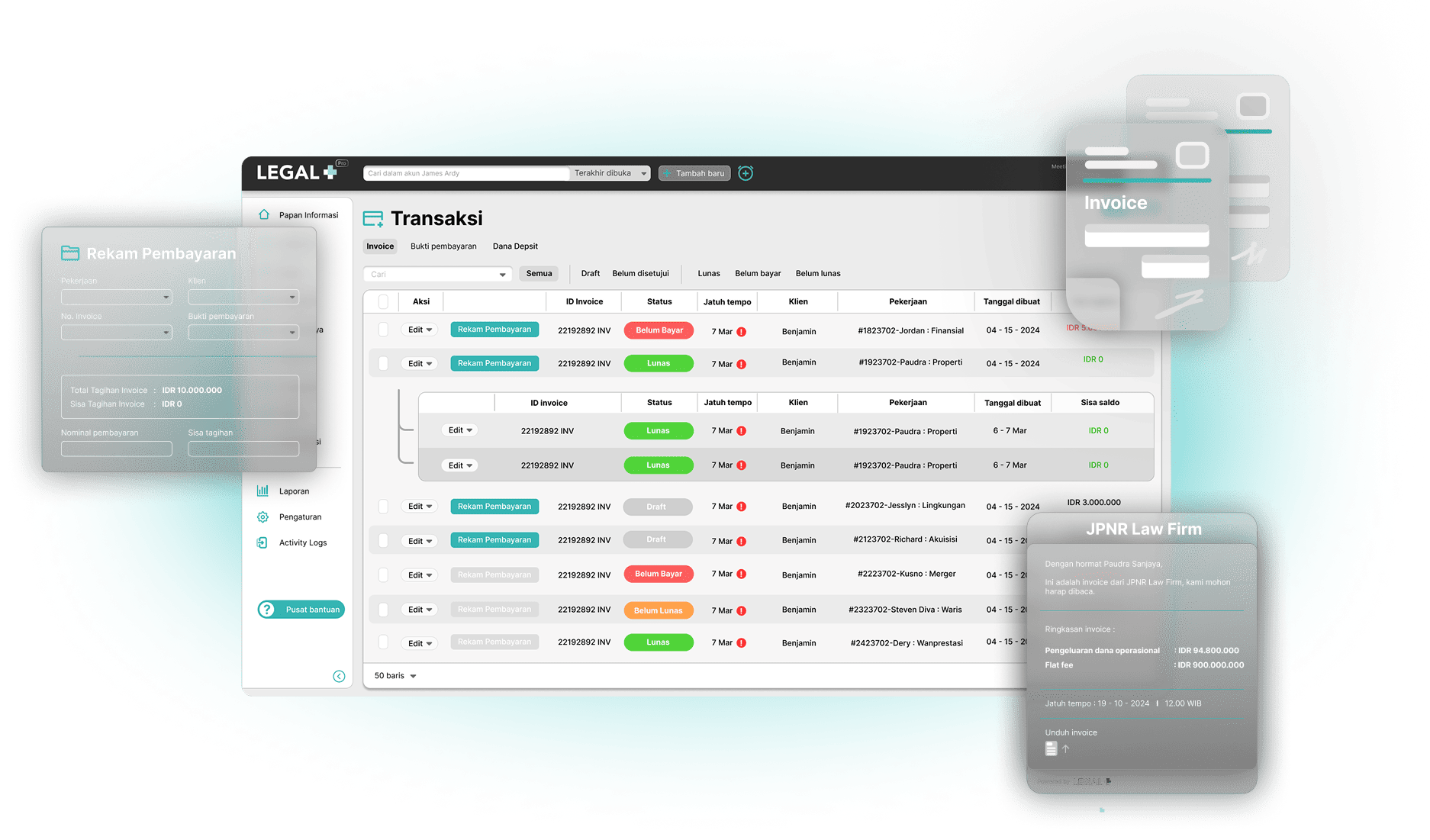 Legal Plus - Kelola Invoice Otomatis