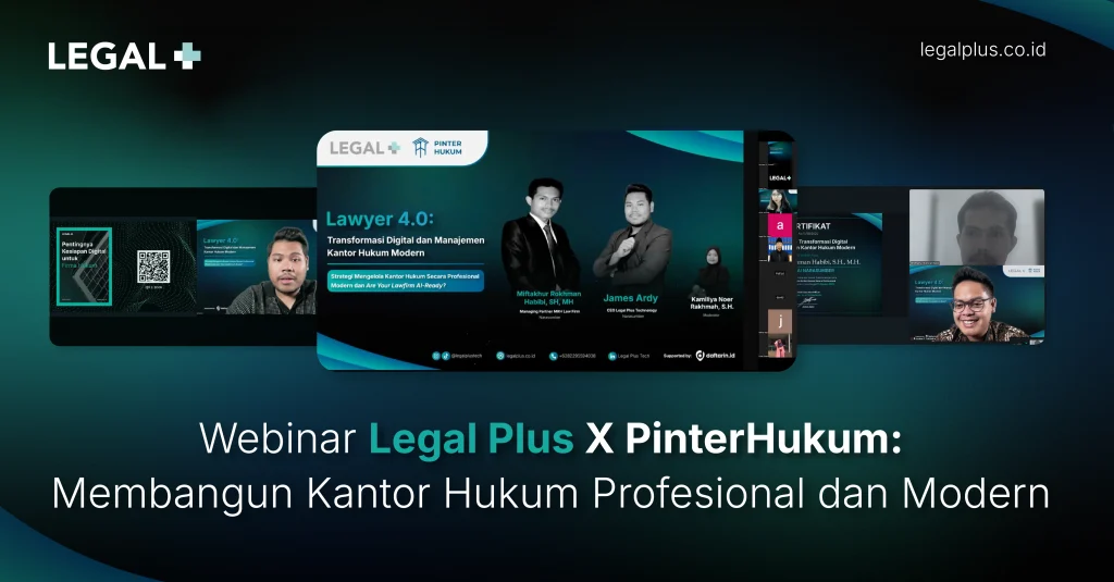 Legal Plus - Webinar Strategi Mengelola Kantor Hukum